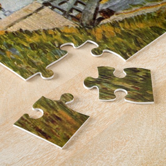 ビンセント・ヴァン・ゴッホのポンデクリシー州セーヌの銀行 ジグソーパズル (側面)