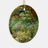 ビンセント・ヴァン・ゴッホのポンデクリシー州セーヌの銀行 セラミックオーナメント (右)