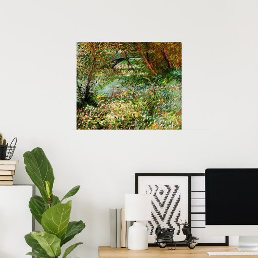 ビンセント・ヴァン・ゴッホのポンデクリシー州セーヌの銀行 ポスター (ホームオフィス)