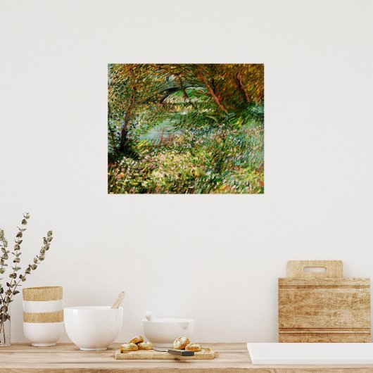 ビンセント・ヴァン・ゴッホのポンデクリシー州セーヌの銀行 ポスター (キッチン)