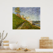 ビンセント・ヴァン・ゴッホのポンデクリシー州セーヌの銀行 ポスター (キッチン)