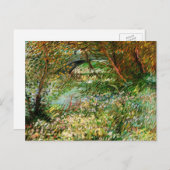 ビンセント・ヴァン・ゴッホのポンデクリシー州セーヌの銀行 ポストカード (正面/裏面)