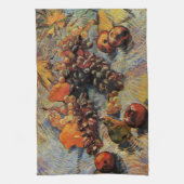 ビンセント・ヴァン・ゴッホのリンゴ、梨、レモン、ブドウ キッチンタオル (縦)