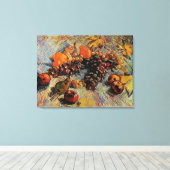 ビンセント・ヴァン・ゴッホのリンゴ、梨、レモン、ブドウ キャンバスプリント (インサイチュ (ウッドフロア))