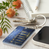 ビンセント・ヴァン・ゴッホのローネ上空の星空の夜 キーホルダー (正面右)