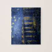 ビンセント・ヴァン・ゴッホのローネ上空の星空の夜 ジグソーパズル (縦)