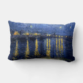 ビンセント・ヴァン・ゴッホのローネ上空の星空の夜 ランバークッション (裏面)