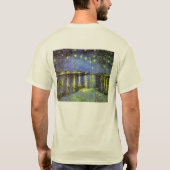 ビンセント・ヴァン・ゴッホのローネ上空の星空の夜 Tシャツ (裏面)