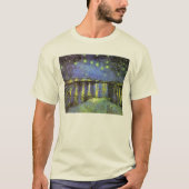 ビンセント・ヴァン・ゴッホのローネ上空の星空の夜 Tシャツ (正面)