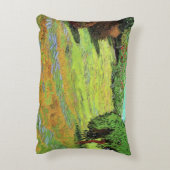 ビンセント・ヴァン・ゴッホの公共公園の陽光に満ちた芝生 アクセントクッション (裏面(縦))