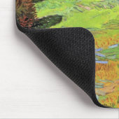 ビンセント・ヴァン・ゴッホの公共公園の陽光に満ちた芝生 マウスパッド (コーナー)