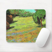 ビンセント・ヴァン・ゴッホの公共公園の陽光に満ちた芝生 マウスパッド (マウス)
