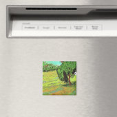 ビンセント・ヴァン・ゴッホの公共公園の陽光に満ちた芝生 マグネット (インサイチュ (食洗機))