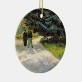 ビンセント・ヴァン・ゴッホの公共庭園のカップル セラミックオーナメント (右)