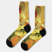 ビンセント・ヴァン・ゴッホの日本風花瓶、バラ、アネモネ ソックス (左)