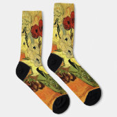 ビンセント・ヴァン・ゴッホの日本風花瓶、バラ、アネモネ ソックス (右)