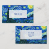 ビンセント·ヴァン·ゴッホの星夜 名刺 (正面/裏面)