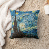 ビンセント・ヴァン・ゴッホの星空の夜 クッション (ブランケット)