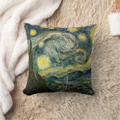 ビンセント・ヴァン・ゴッホの星空の夜(1889年) クッション (ブランケット)