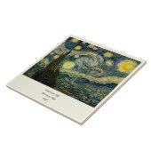 ビンセント・ヴァン・ゴッホの星空の夜(1889年) タイル (側面)