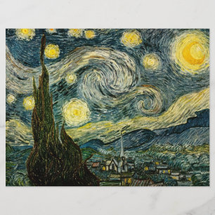 ビンセント・ヴァン・ゴッホの星空の夜(1889年) チラシ