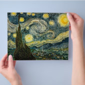 ビンセント・ヴァン・ゴッホの星空の夜（1889年） チラシ (手)