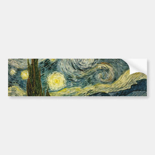 ビンセント・ヴァン・ゴッホの星空の夜（1889年） バンパーステッカー