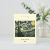 ビンセント・ヴァン・ゴッホの星空の夜(1889年) ポストカード (スタンド正面)