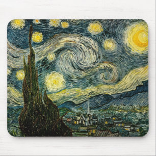 ビンセント・ヴァン・ゴッホの星空の夜（1889年） マウスパッド