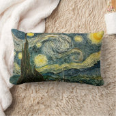 ビンセント・ヴァン・ゴッホの星空の夜（1889年） ランバークッション (ブランケット)