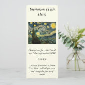 ビンセント・ヴァン・ゴッホの星空の夜（1889年） 招待状 (スタンド正面)