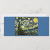 ビンセント・ヴァン・ゴッホの星空の夜（1889年） 招待状 (裏面)