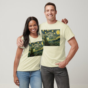 ビンセント・ヴァン・ゴッホの星空の夜（1889年） Tシャツ