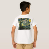 ビンセント・ヴァン・ゴッホの星空の夜(1889年) Tシャツ (裏面フル)