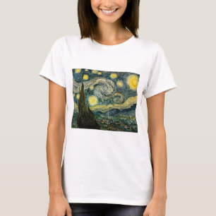 ビンセント・ヴァン・ゴッホの星空の夜（1889年） Tシャツ