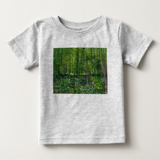 ビンセント・ヴァン・ゴッホの木々と低成長 ベビーTシャツ (正面)
