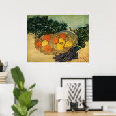 ビンセント・ヴァン・ゴッホの果物袋と手袋1889 ポスター (ホームオフィス)