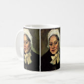 ビンセント・ヴァン・ゴッホの老婦人の白い帽子の頭 コーヒーマグカップ (正面左)