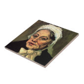 ビンセント・ヴァン・ゴッホの老婦人の白い帽子の頭 タイル (側面)