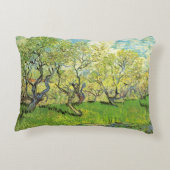 ビンセント・ヴァン・ゴッホの花の果樹園 アクセントクッション (裏面)