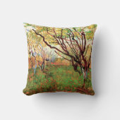 ビンセント・ヴァン・ゴッホの花の果樹園 クッション (正面)