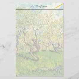 ビンセント・ヴァン・ゴッホの花の果樹園。 便箋