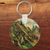 ビンセント・ヴァン・ゴッホの茅葺きの砂岩の小屋 キーホルダー (正面)