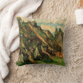 ビンセント・ヴァン・ゴッホの茅葺き砂岩の小屋 クッション (ブランケット)