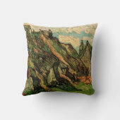 ビンセント・ヴァン・ゴッホの茅葺き砂岩の小屋 クッション (裏面)