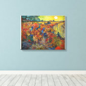 ビンセント・ヴァン・ゴッホの赤ワイン園（1888年） キャンバスプリント (インサイチュ (ウッドフロア))