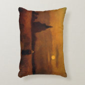 ビンセント・ヴァン・ゴッホの野原の古い塔 アクセントクッション (正面(垂直))