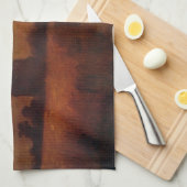 ビンセント・ヴァン・ゴッホの野原の古い塔 キッチンタオル (四つ折り)