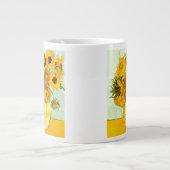 ビンセント・ヴァン・ゴッホの黄色のひまわり絵画の1888年 ジャンボコーヒーマグカップ (正面)