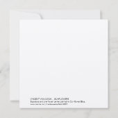 ビンセント・ヴァン・ゴッホひまわり花コーンフラワーブルー サンキューカード (裏面)